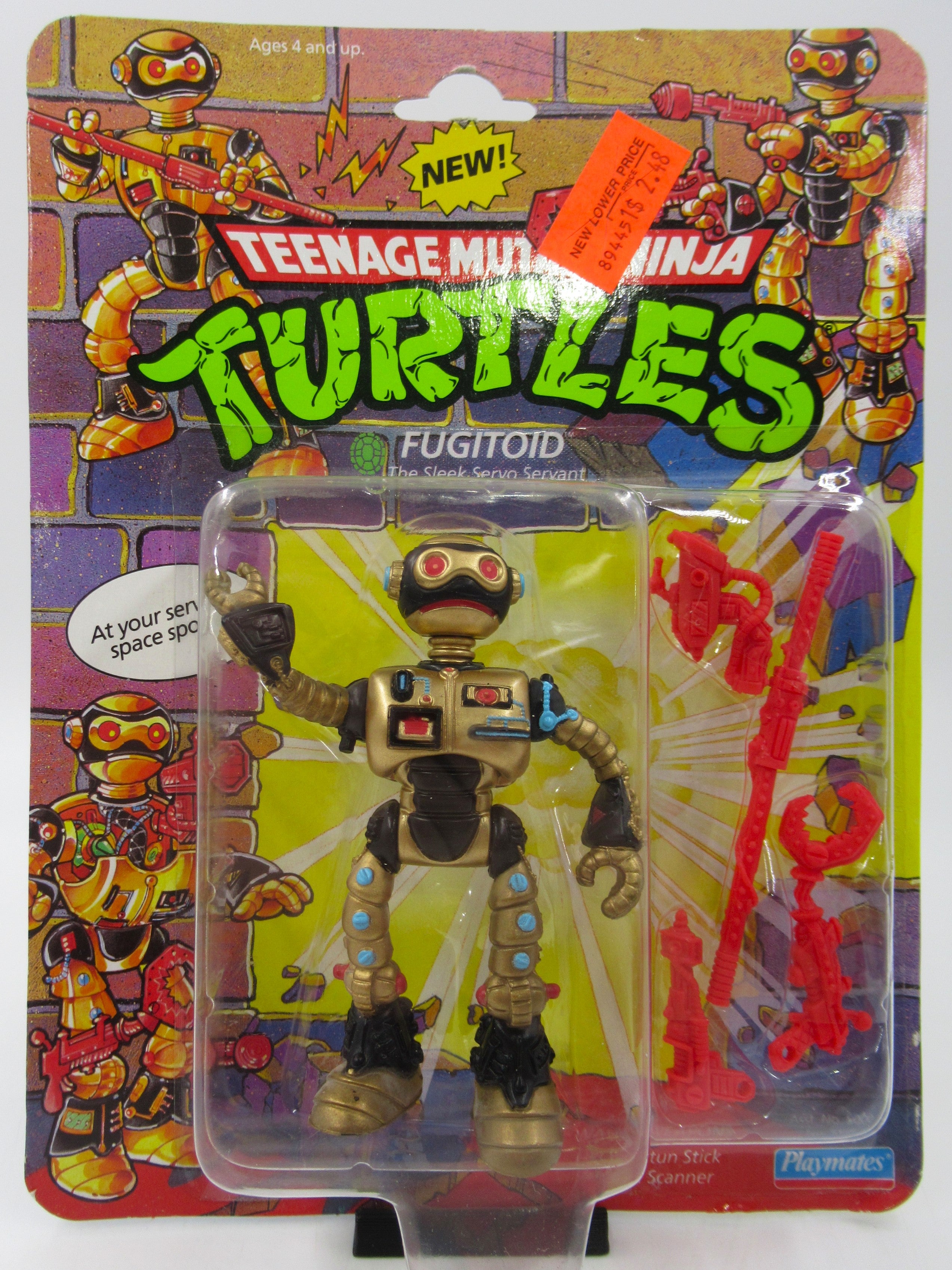 Teenage Mutant Ninja Turtles Fugitoid 4.5" Figure TMNTs - Playmates (1990)